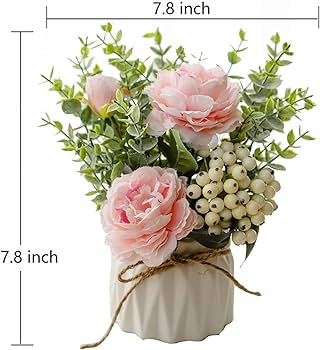 Artificial Flowers Vase for Home Decor