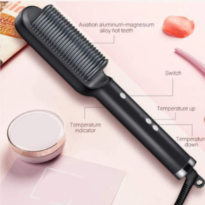 ELECTRIC HAIR BRUSH STRAIGHTENER