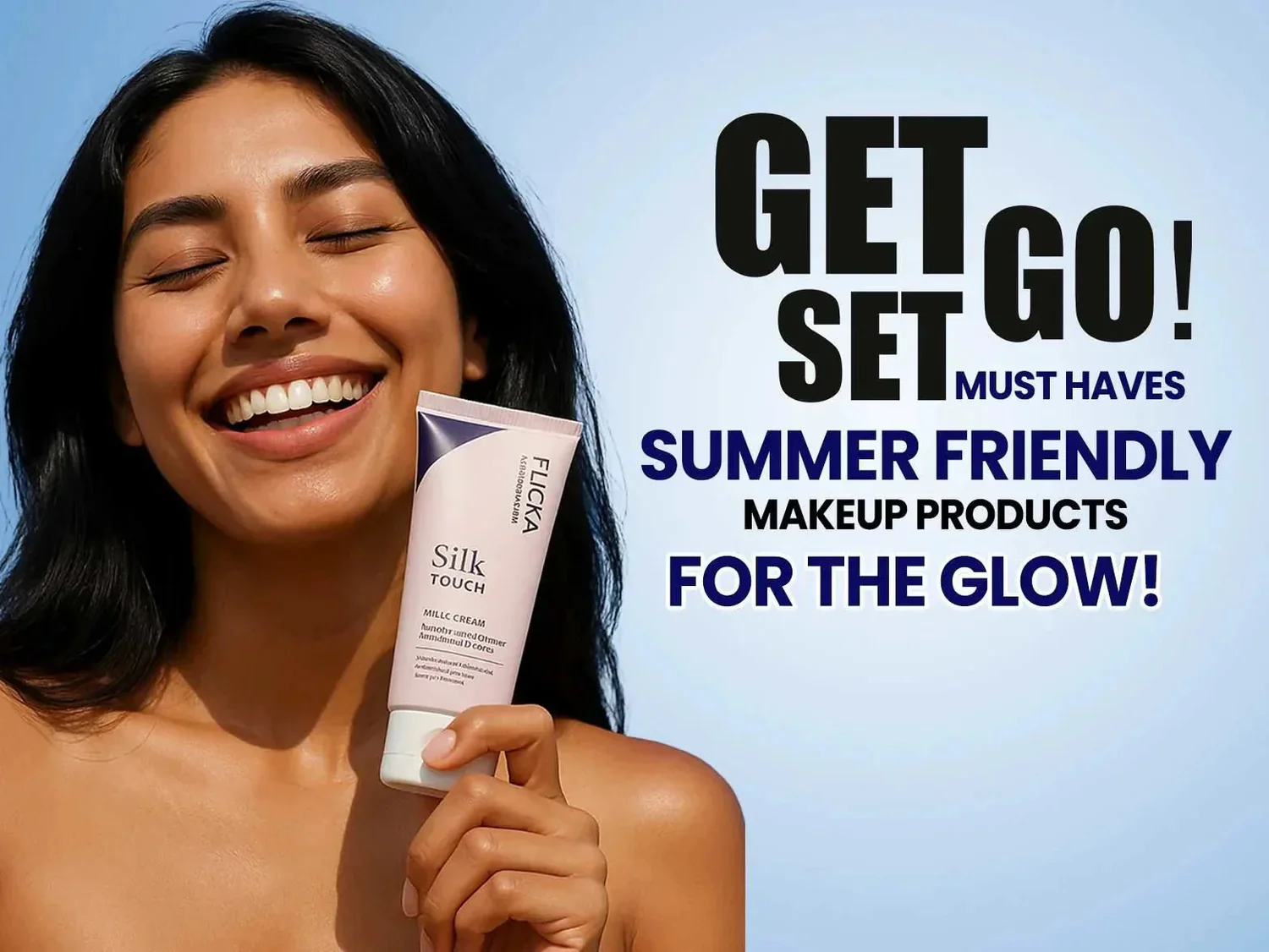 Flicka Silk Touch - 3 in 1 Moisturizer, Primer & Sunscreen for Face
